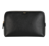 Mulberry Large Cosmetic Pouch, £190, Accessories, Black, Leather, Front view